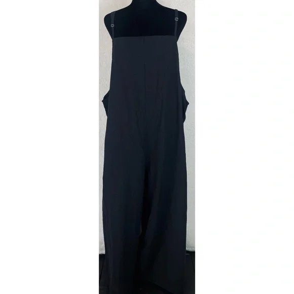 (NWT) YESNO • Chic Black Sleeveless Square-Neck Wide Leg Jumpsuit, 4XL - Picture 7 of 16